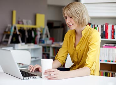 Lady On Laptop person2